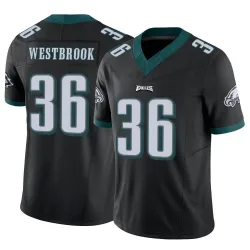 Men's Brian Westbrook Philadelphia Eagles No.36 Limited Vapor F.U.S.E. Jersey - Black