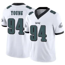 Men's Byron Young Philadelphia Eagles No.94 Limited Vapor F.U.S.E. Jersey - White