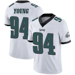 Men's Byron Young Philadelphia Eagles No.94 Limited Vapor Untouchable Jersey - White