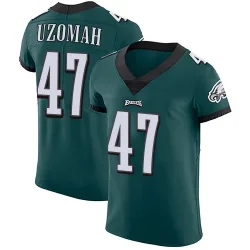 Men's C.J. Uzomah Philadelphia Eagles No.47 Elite Midnight Team Color Vapor Untouchable Jersey - Green