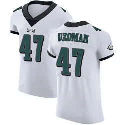 Men's C.J. Uzomah Philadelphia Eagles No.47 Elite Vapor Untouchable Jersey - White