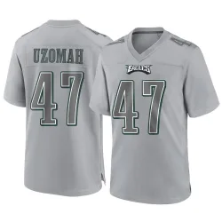 Men's C.J. Uzomah Philadelphia Eagles No.47 Game Atmosphere Fashion Jersey - Gray