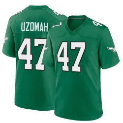 Men's C.J. Uzomah Philadelphia Eagles No.47 Game Kelly Alternate Jersey - Green
