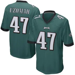 Men's C.J. Uzomah Philadelphia Eagles No.47 Game Team Color Jersey - Green