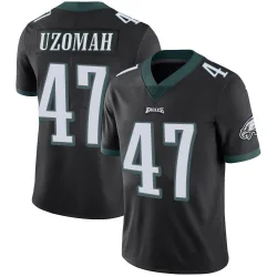 Men's C.J. Uzomah Philadelphia Eagles No.47 Limited Alternate Vapor Untouchable Jersey - Black