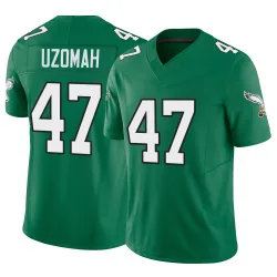 Men's C.J. Uzomah Philadelphia Eagles No.47 Limited Kelly Alternate Vapor F.U.S.E. Jersey - Green