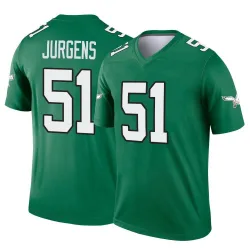 Men's Cam Jurgens Philadelphia Eagles No.51 Legend Kelly Alternate Jersey - Green