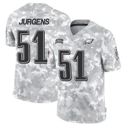 Men's Cam Jurgens Philadelphia Eagles No.51 Limited 2024 Salute to Service Jersey - Arctic Camo