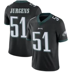 Men's Cam Jurgens Philadelphia Eagles No.51 Limited Alternate Vapor Untouchable Jersey - Black