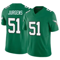 Men's Cam Jurgens Philadelphia Eagles No.51 Limited Kelly Alternate Vapor F.U.S.E. Jersey - Green