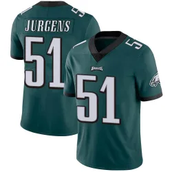 Men's Cam Jurgens Philadelphia Eagles No.51 Limited Midnight Team Color Vapor Untouchable Jersey - Green