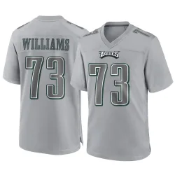 Men's Cameron Williams Philadelphia Eagles No.73 Game Atmosphere Fashion Jersey - Gray