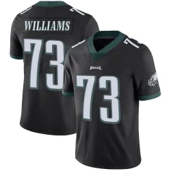 Men's Cameron Williams Philadelphia Eagles No.73 Limited Alternate Vapor Untouchable Jersey - Black