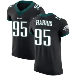 Men's Charles Harris Philadelphia Eagles No.95 Elite Alternate Vapor Untouchable Jersey - Black