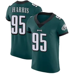 Men's Charles Harris Philadelphia Eagles No.95 Elite Midnight Team Color Vapor Untouchable Jersey - Green