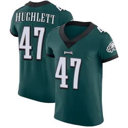 Men's Charley Hughlett Philadelphia Eagles No.47 Elite Midnight Team Color Vapor Untouchable Jersey - Green
