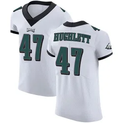 Men's Charley Hughlett Philadelphia Eagles No.47 Elite Vapor Untouchable Jersey - White