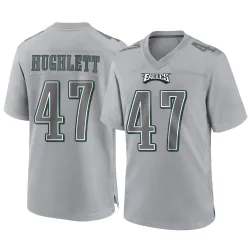 Men's Charley Hughlett Philadelphia Eagles No.47 Game Atmosphere Fashion Jersey - Gray