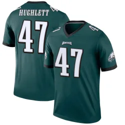 Men's Charley Hughlett Philadelphia Eagles No.47 Legend Jersey - Green