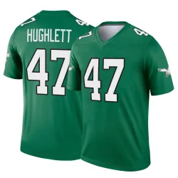 Men's Charley Hughlett Philadelphia Eagles No.47 Legend Kelly Alternate Jersey - Green
