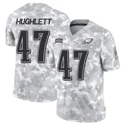 Men's Charley Hughlett Philadelphia Eagles No.47 Limited 2024 Salute to Service Jersey - Arctic Camo