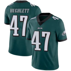 Men's Charley Hughlett Philadelphia Eagles No.47 Limited Midnight Team Color Vapor Untouchable Jersey - Green