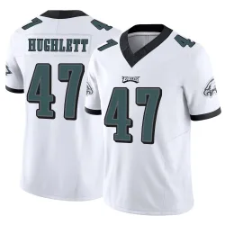 Men's Charley Hughlett Philadelphia Eagles No.47 Limited Vapor F.U.S.E. Jersey - White