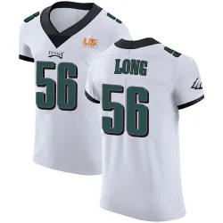 Men's Chris Long Philadelphia Eagles No.56 Elite Vapor Untouchable Super Bowl LIX Jersey - White