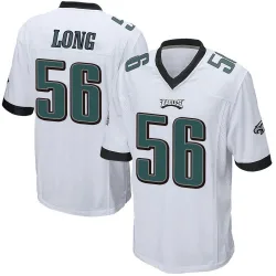 Men's Chris Long Philadelphia Eagles No.56 Game Jersey - White