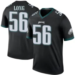 Men's Chris Long Philadelphia Eagles No.56 Legend Color Rush Jersey - Black