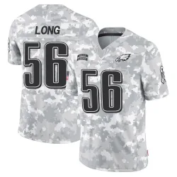Men's Chris Long Philadelphia Eagles No.56 Limited 2024 Salute to Service Jersey - Arctic Camo