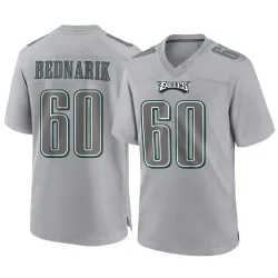 Men's Chuck Bednarik Philadelphia Eagles No.60 Game Atmosphere Fashion Jersey - Gray