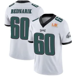 Men's Chuck Bednarik Philadelphia Eagles No.60 Limited Vapor Untouchable Super Bowl LIX Jersey - White