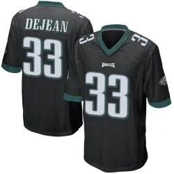 Men's Cooper DeJean Philadelphia Eagles No.33 Game Alternate Jersey - Black