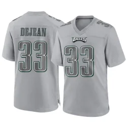 Men's Cooper DeJean Philadelphia Eagles No.33 Game Atmosphere Fashion Jersey - Gray