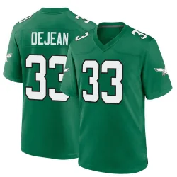 Men's Cooper DeJean Philadelphia Eagles No.33 Game Kelly Alternate Jersey - Green