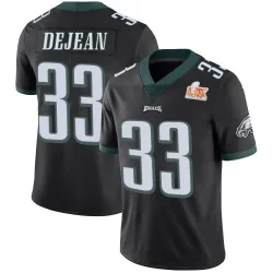 Men's Cooper DeJean Philadelphia Eagles No.33 Limited Alternate Vapor Untouchable Super Bowl LIX Jersey - Black