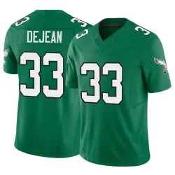 Men's Cooper DeJean Philadelphia Eagles No.33 Limited Kelly Alternate Vapor F.U.S.E. Jersey - Green