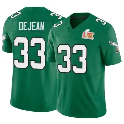 Men's Cooper DeJean Philadelphia Eagles No.33 Limited Kelly Alternate Vapor F.U.S.E. Super Bowl LIX Jersey - Green
