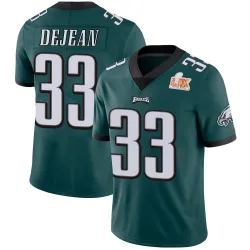 Men's Cooper DeJean Philadelphia Eagles No.33 Limited Midnight Team Color Vapor Untouchable Super Bowl LIX Jersey - Green