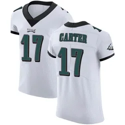 Men's Cris Carter Philadelphia Eagles No.17 Elite Vapor Untouchable Jersey - White