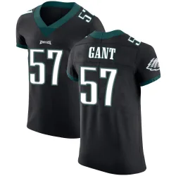 Men's Dallas Gant Philadelphia Eagles No.57 Elite Alternate Vapor Untouchable Jersey - Black