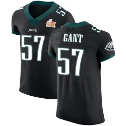 Men's Dallas Gant Philadelphia Eagles No.57 Elite Alternate Vapor Untouchable Super Bowl LIX Jersey - Black