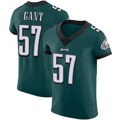 Men's Dallas Gant Philadelphia Eagles No.57 Elite Midnight Team Color Vapor Untouchable Jersey - Green