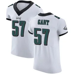 Men's Dallas Gant Philadelphia Eagles No.57 Elite Vapor Untouchable Jersey - White