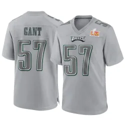 Men's Dallas Gant Philadelphia Eagles No.57 Game Atmosphere Fashion Super Bowl LIX Jersey - Gray