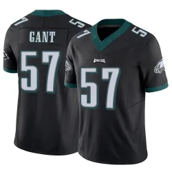 Men's Dallas Gant Philadelphia Eagles No.57 Limited Vapor F.U.S.E. Jersey - Black