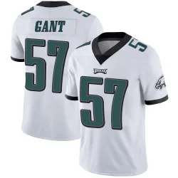 Men's Dallas Gant Philadelphia Eagles No.57 Limited Vapor Untouchable Jersey - White