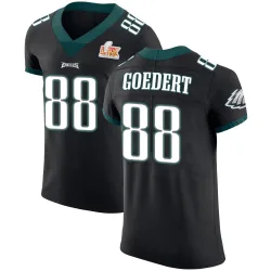 Men's Dallas Goedert Philadelphia Eagles No.88 Elite Alternate Vapor Untouchable Super Bowl LIX Jersey - Black