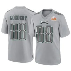 Men's Dallas Goedert Philadelphia Eagles No.88 Game Atmosphere Fashion Super Bowl LIX Jersey - Gray